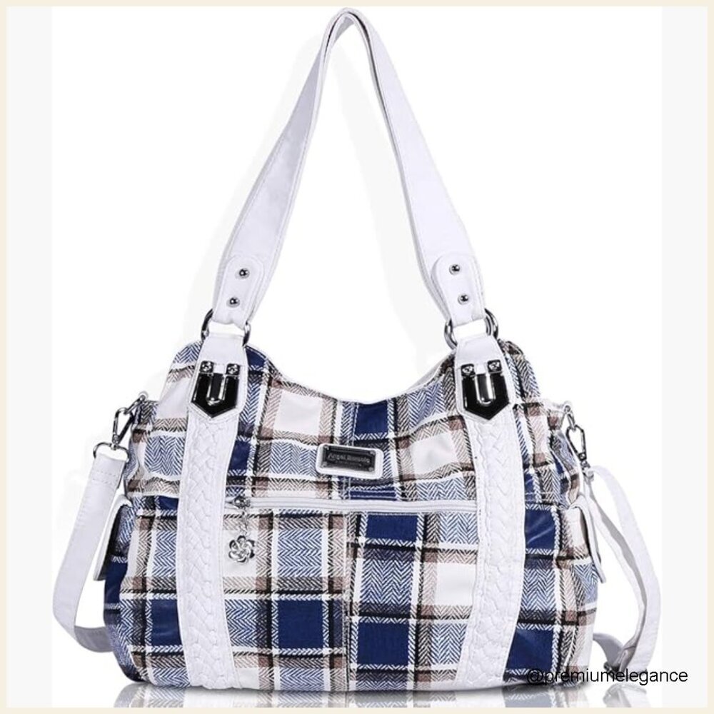 Large Soft PU Leather Hobo Tote Bag with Adjustable Shoulder Strap